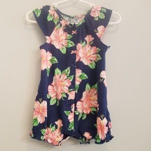 Carter's Blue and Pink Romper